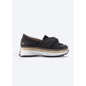 VISCATA Barcelona Black giverola‎ Suede Espadrille Platform sneakers Size 41